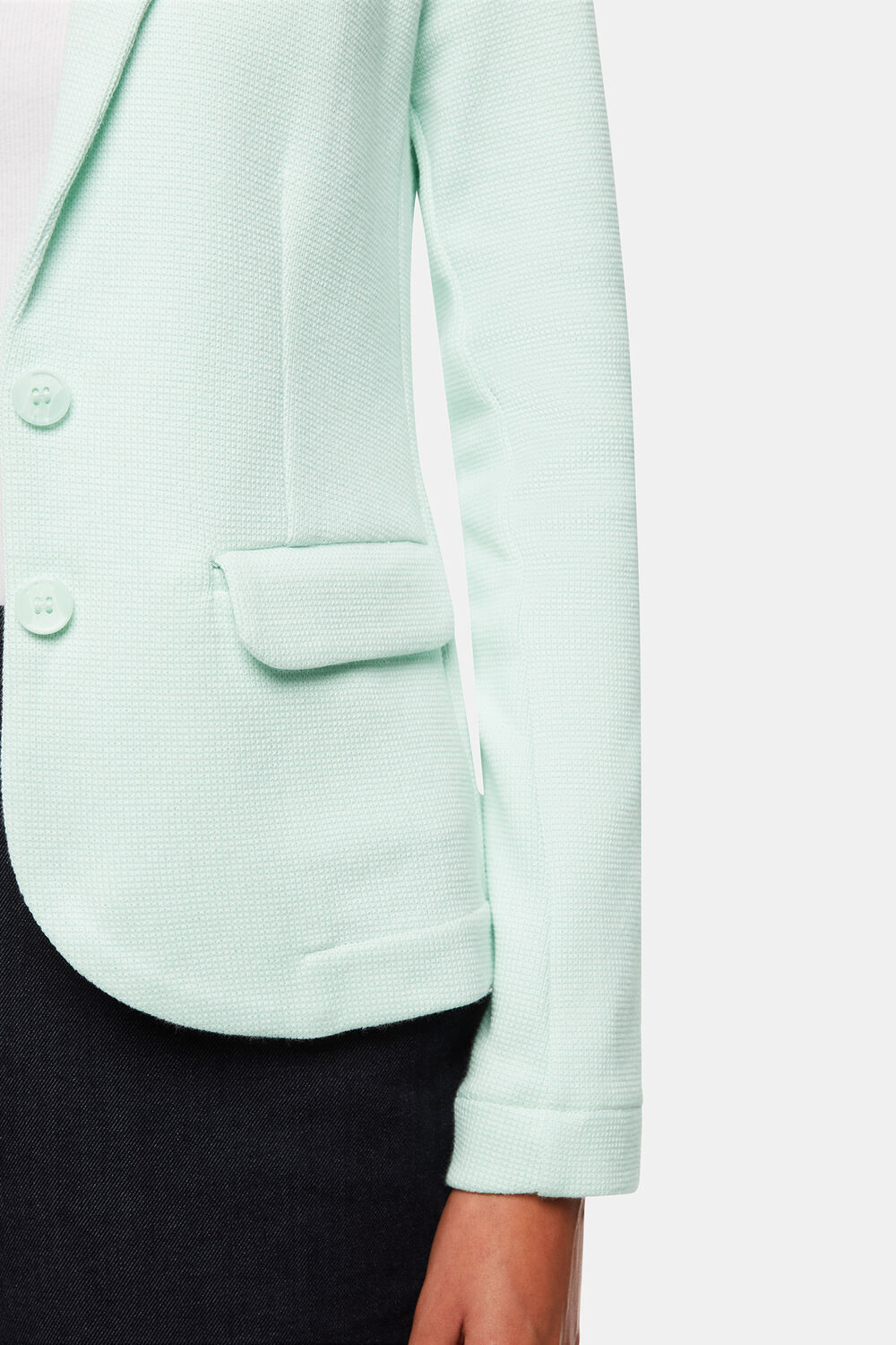 Mint Slim Fit Jersey Jacket