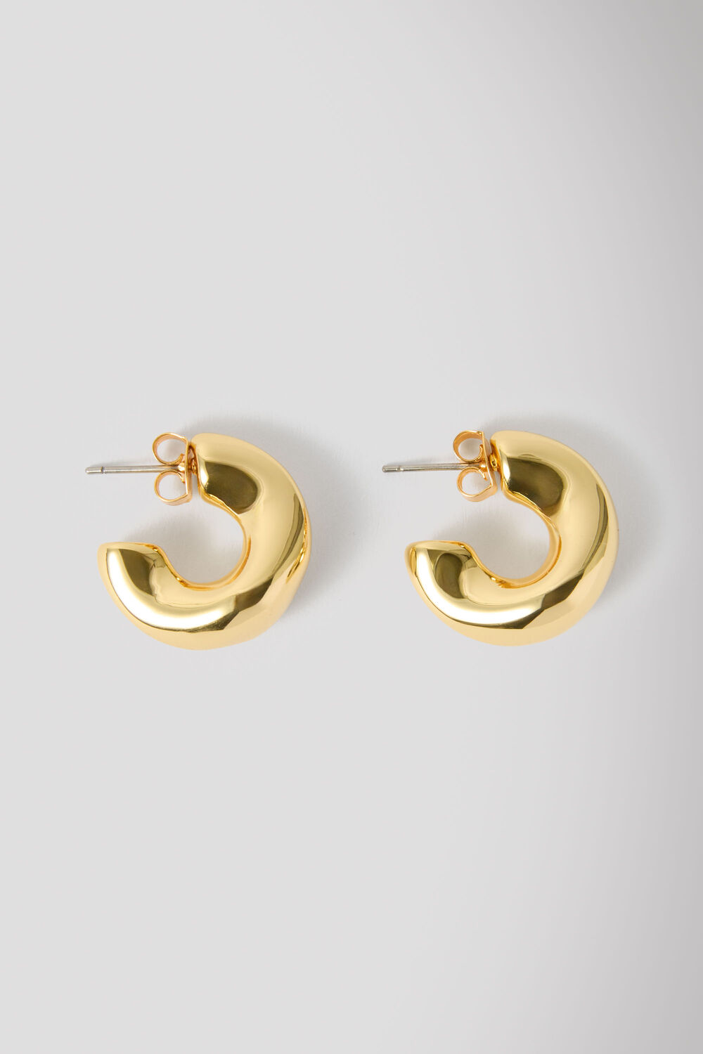 Gold Irregular Hoop Earring