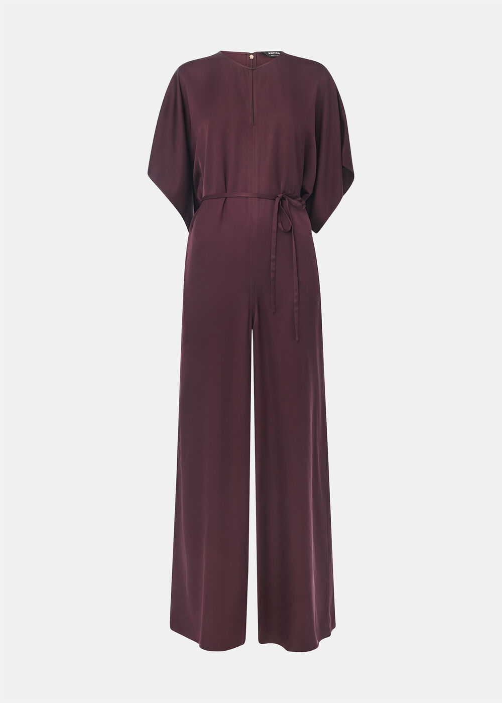 Satin Short Sleeve Jumpsuit