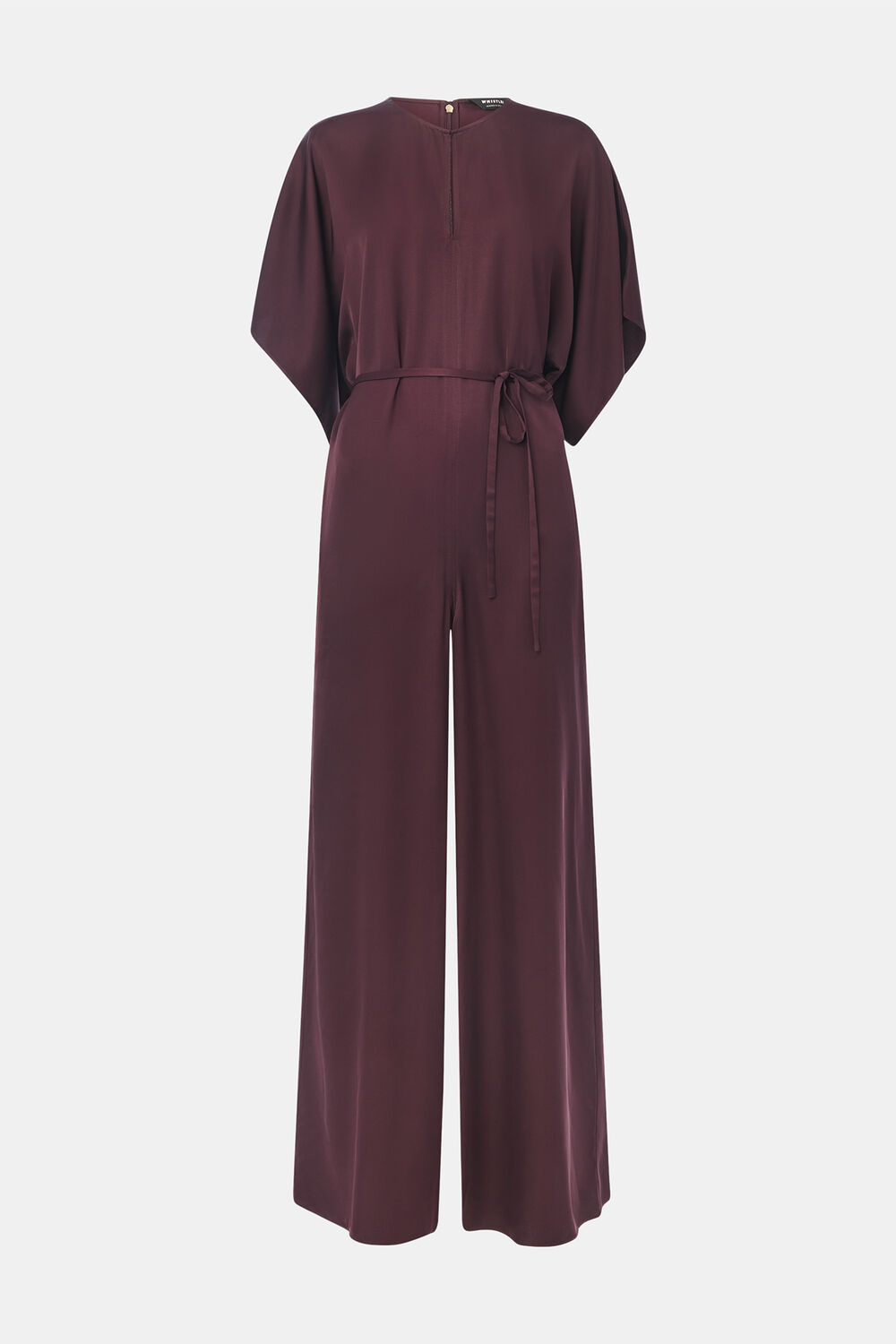 Satin Short Sleeve Jumpsuit