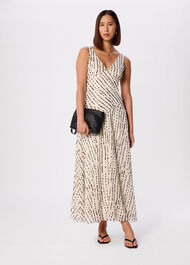 Dashed Spot Dobby Maxi Dress