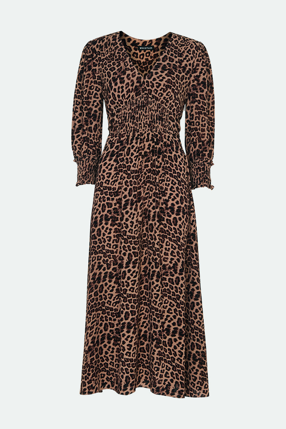 Jungle Cheetah Shirred Dress