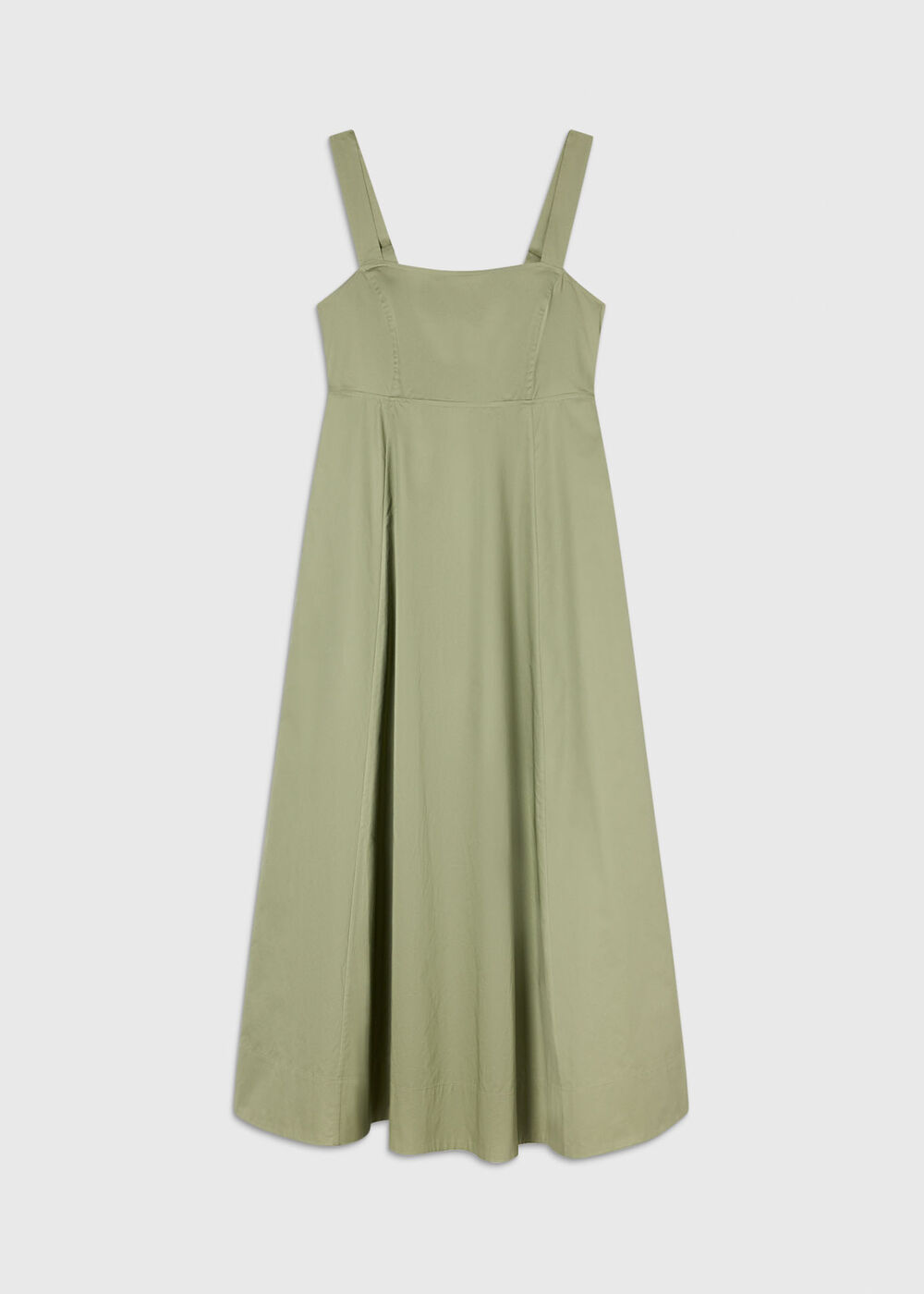 Cotton Midi Strappy Dress