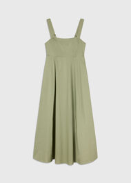 Cotton Midi Strappy Dress