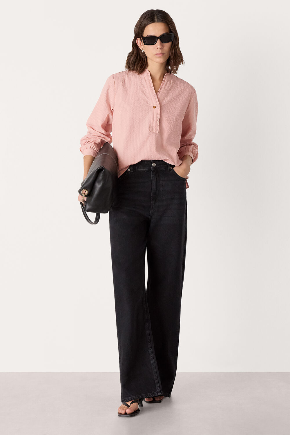 Textured Frill Shirt