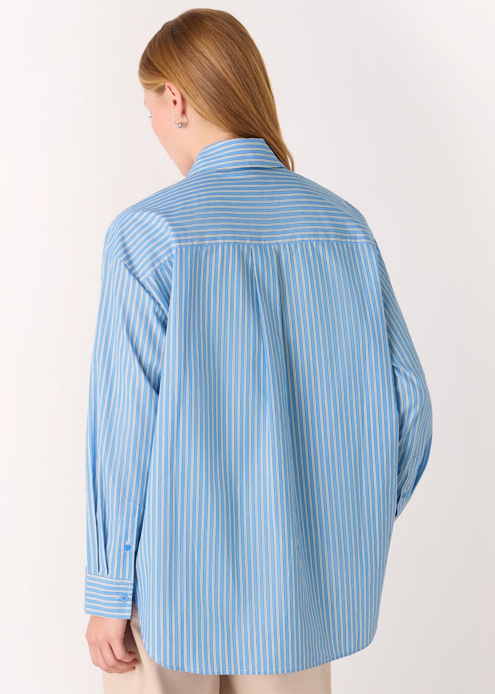 Oversized Fit Stripe Shirt