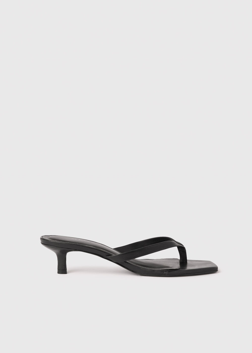 Toe Post Kitten Heel Mule