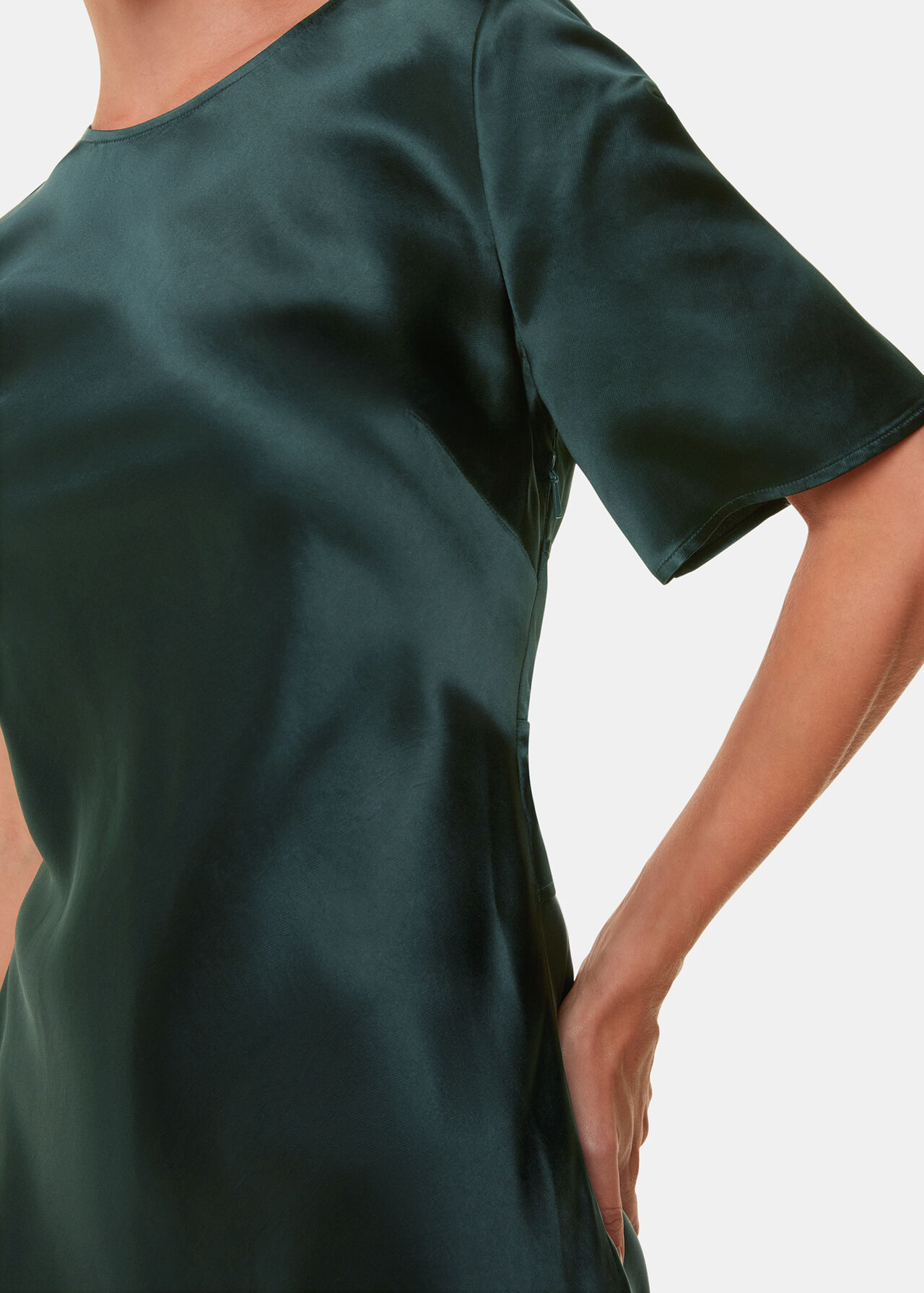 Avery Satin Twist Dress