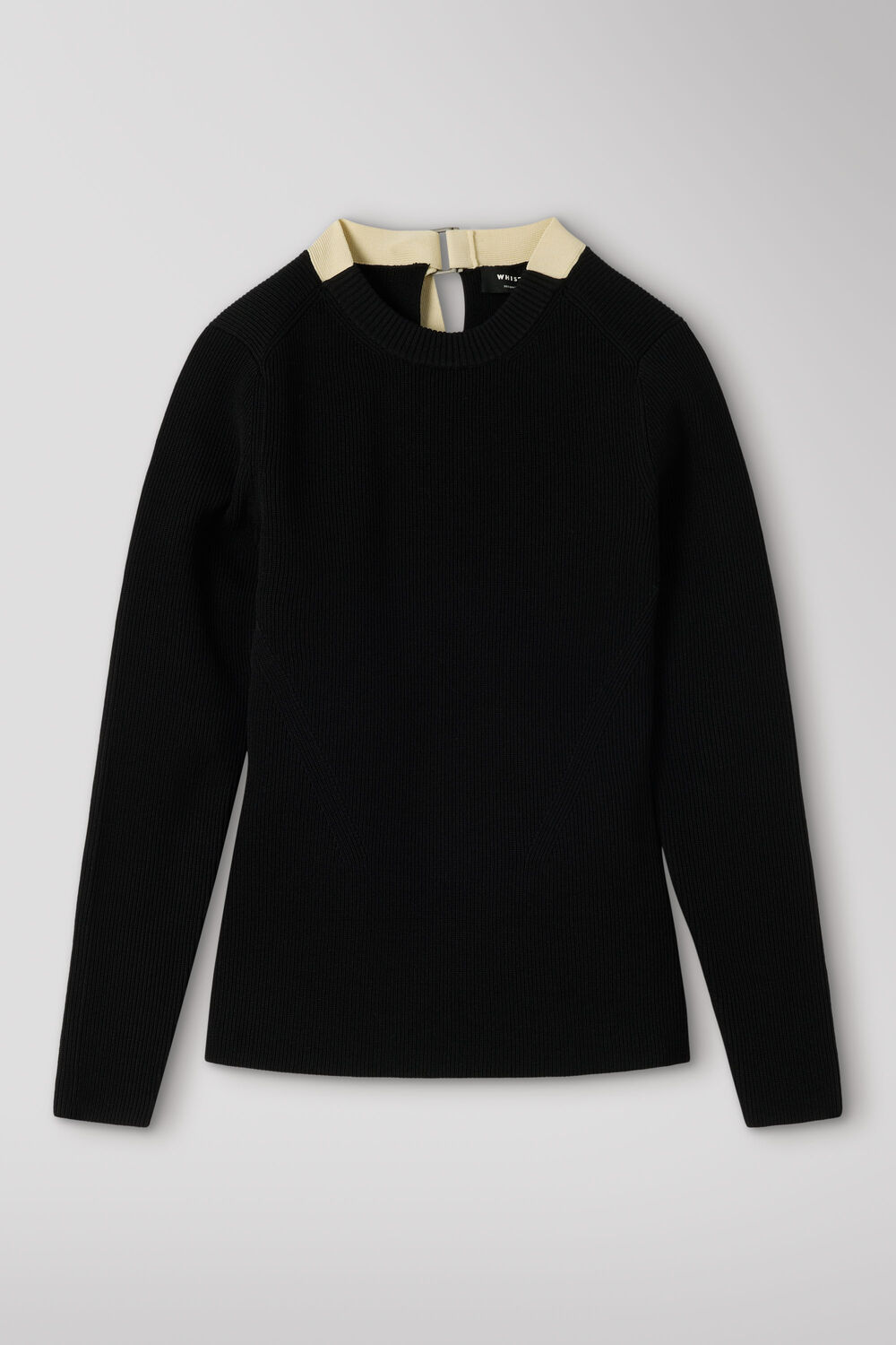 Tie Back Rib Knit Top