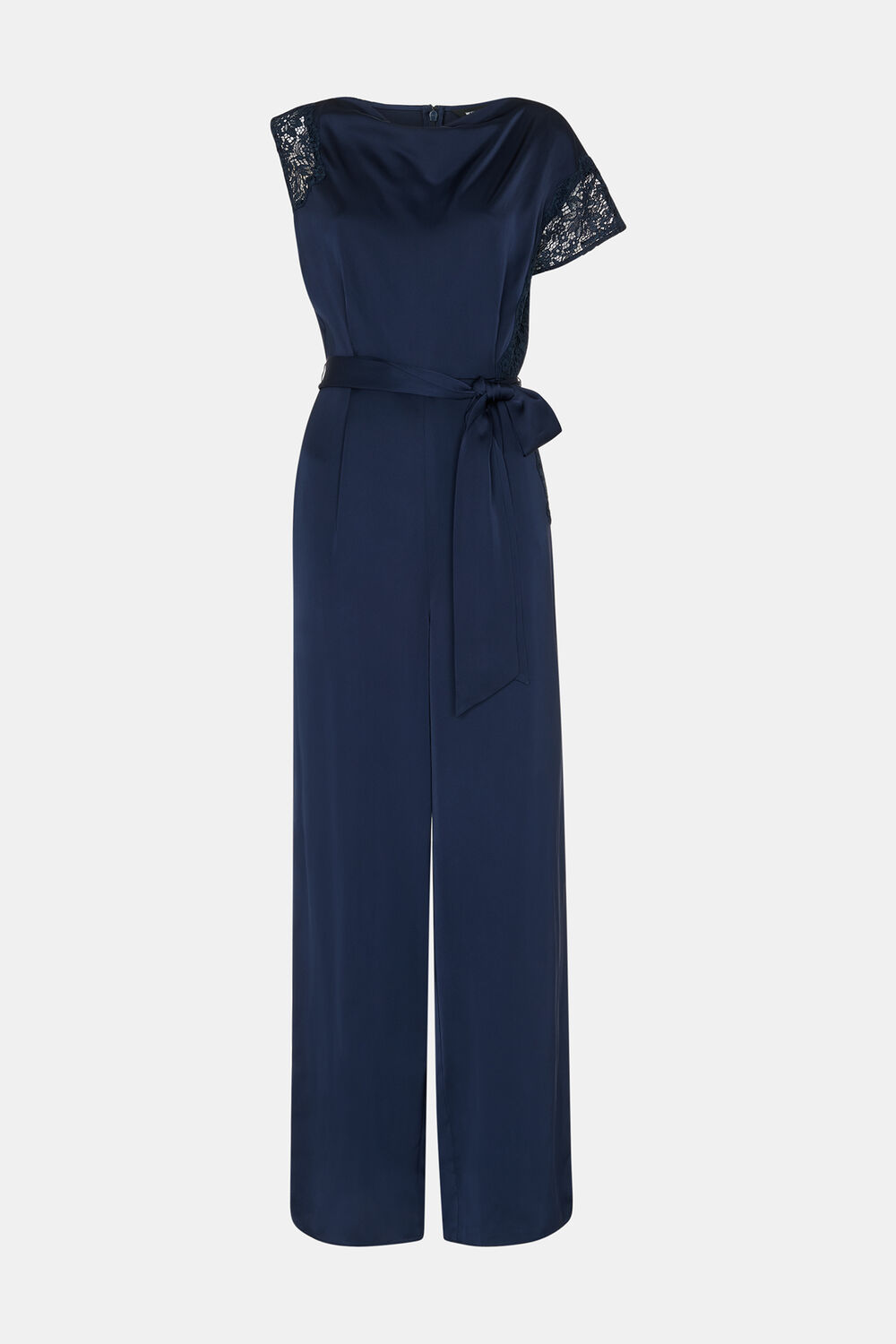 Satin Lace Occasion Jumpsuit