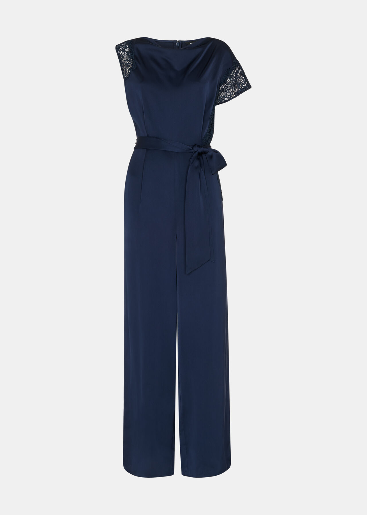 Satin Lace Occasion Jumpsuit