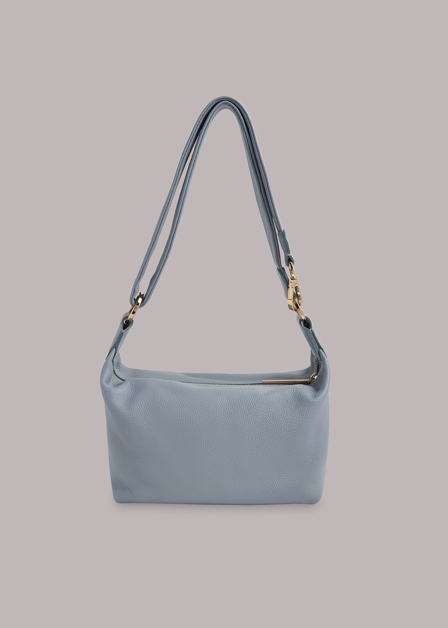 Pale blue leather bag deals