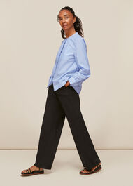 Stripe Cotton Pocket Shirt