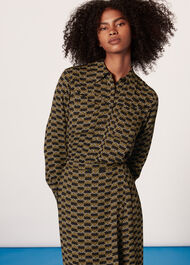 Tangle Check Wrap Skirt