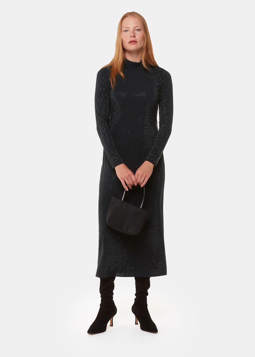 Hot Fix Jersey Midi Dress