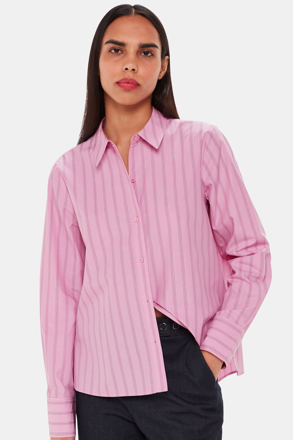 Stripe Boxy Fit Shirt