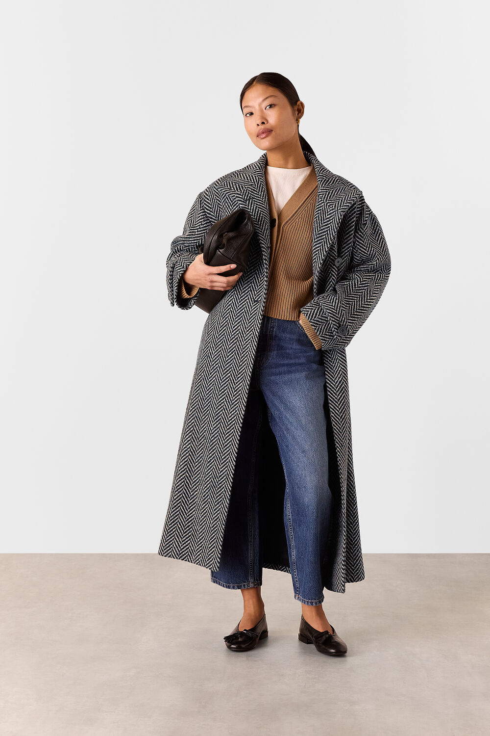 Petite Cosette Funnel Neck Coat