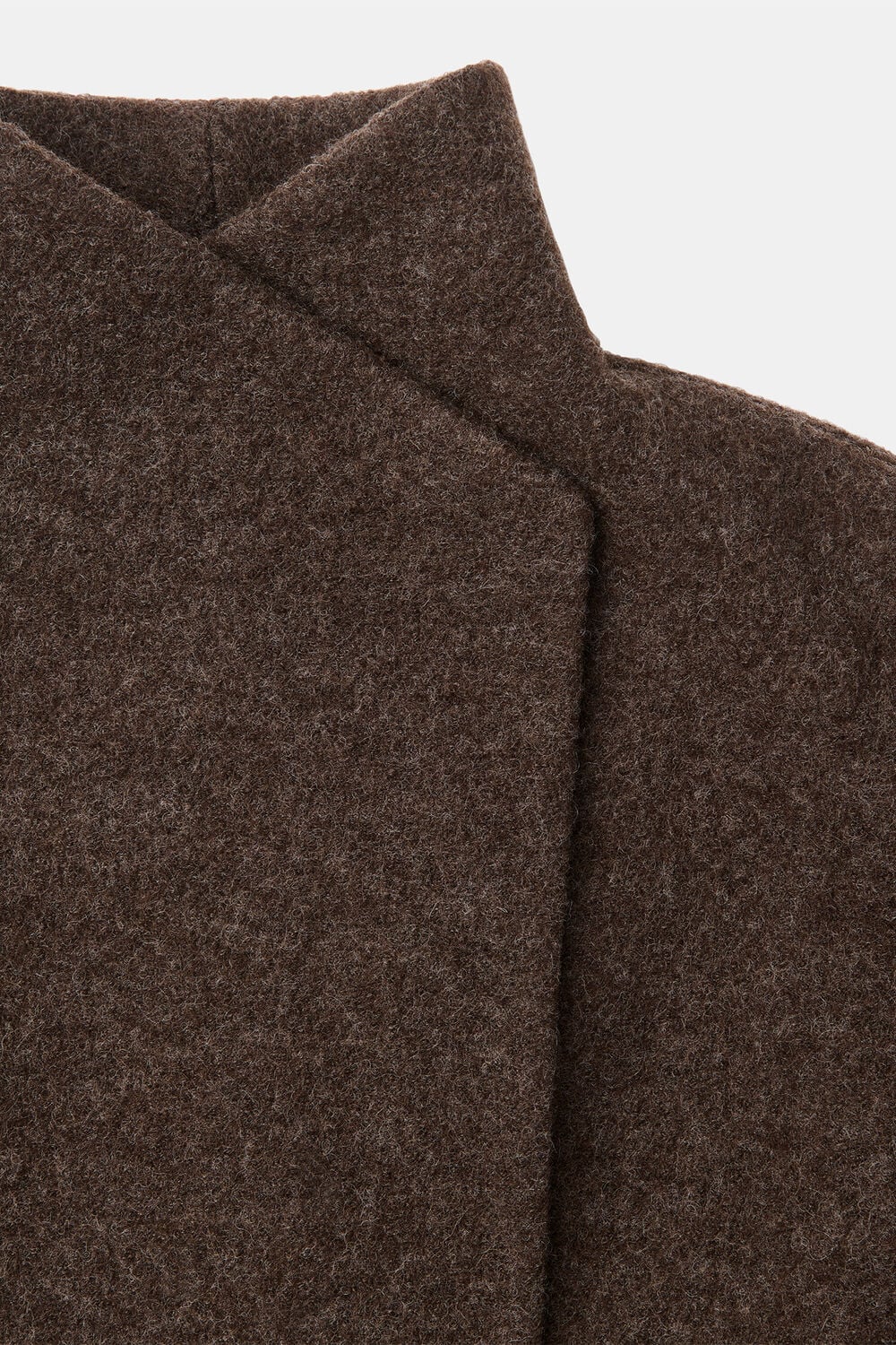 Taupe Morgan Funnel Neck Coat