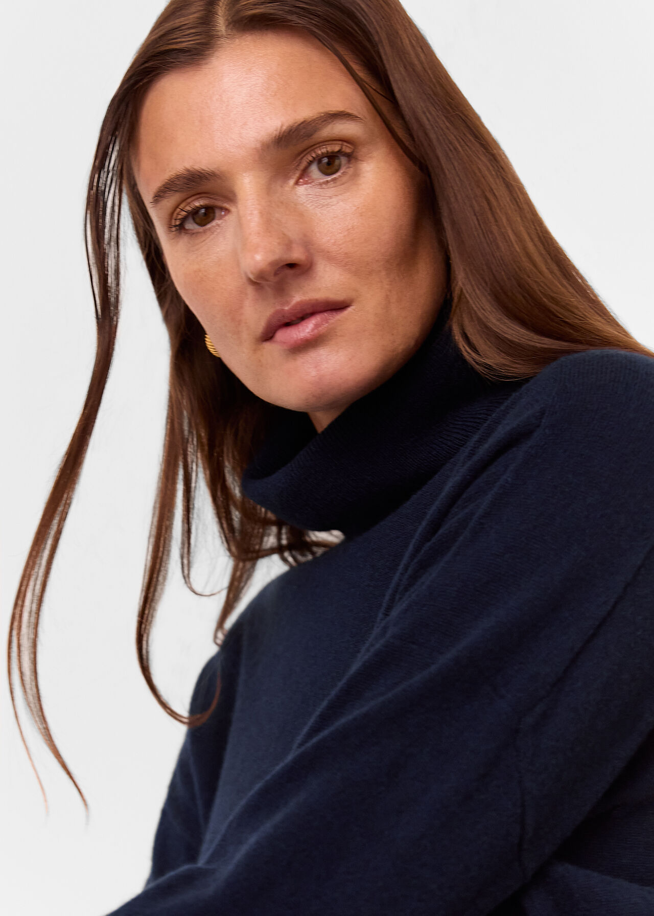 Cashmere Roll Neck Jumper