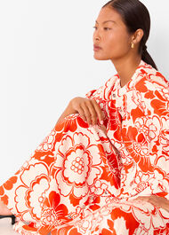 Petite Bloom Floral Midi Dress