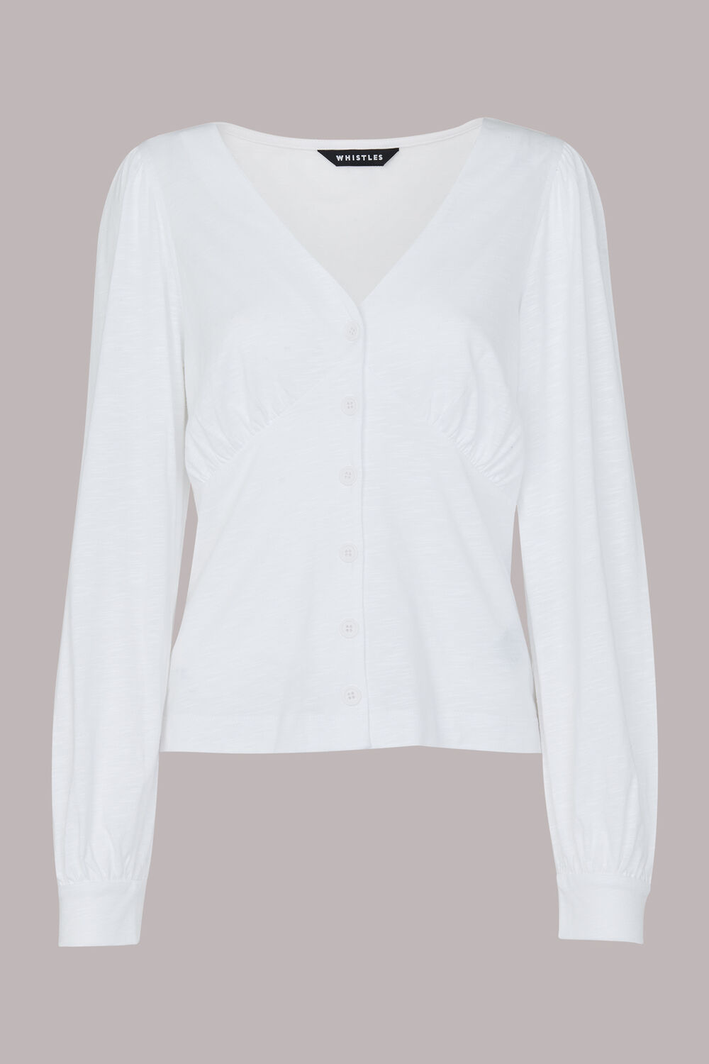 Amber V neck Button Top