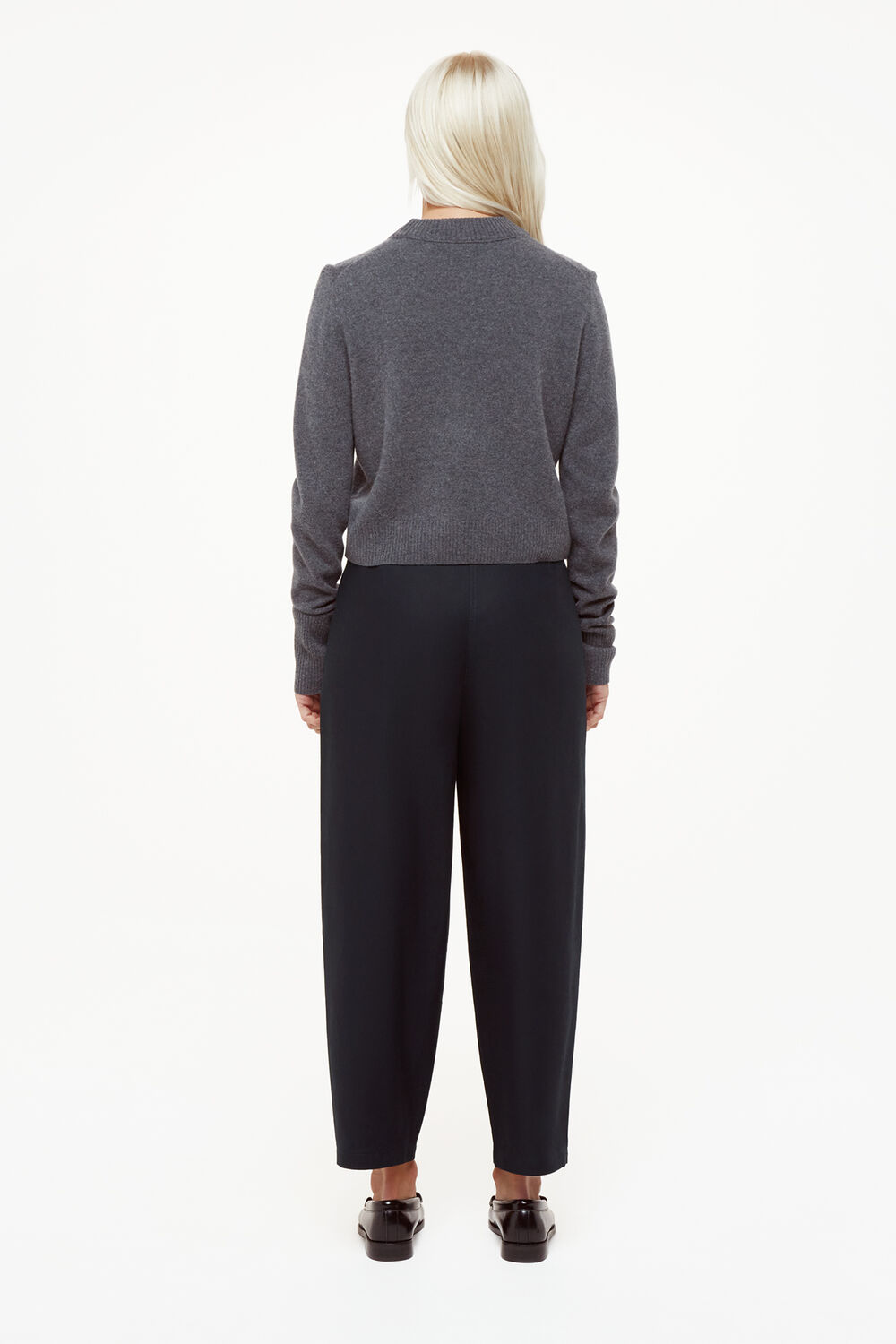 Petite Carla Barrel Cotton Trouser