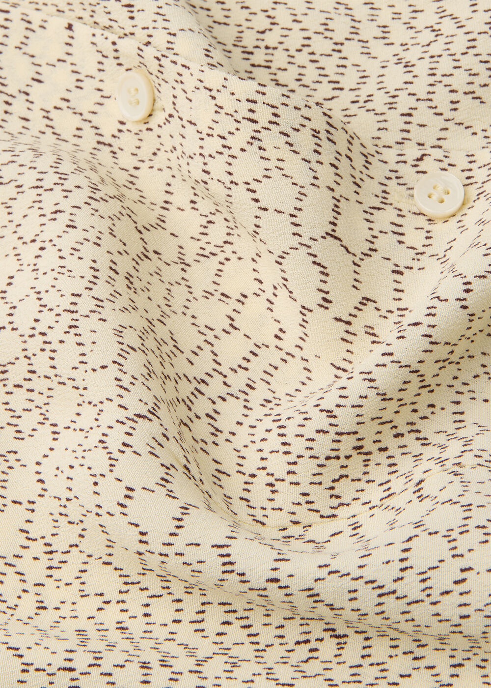 Dashed Marks Tie Sleeve Shirt