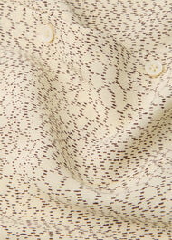 Dashed Marks Tie Sleeve Shirt