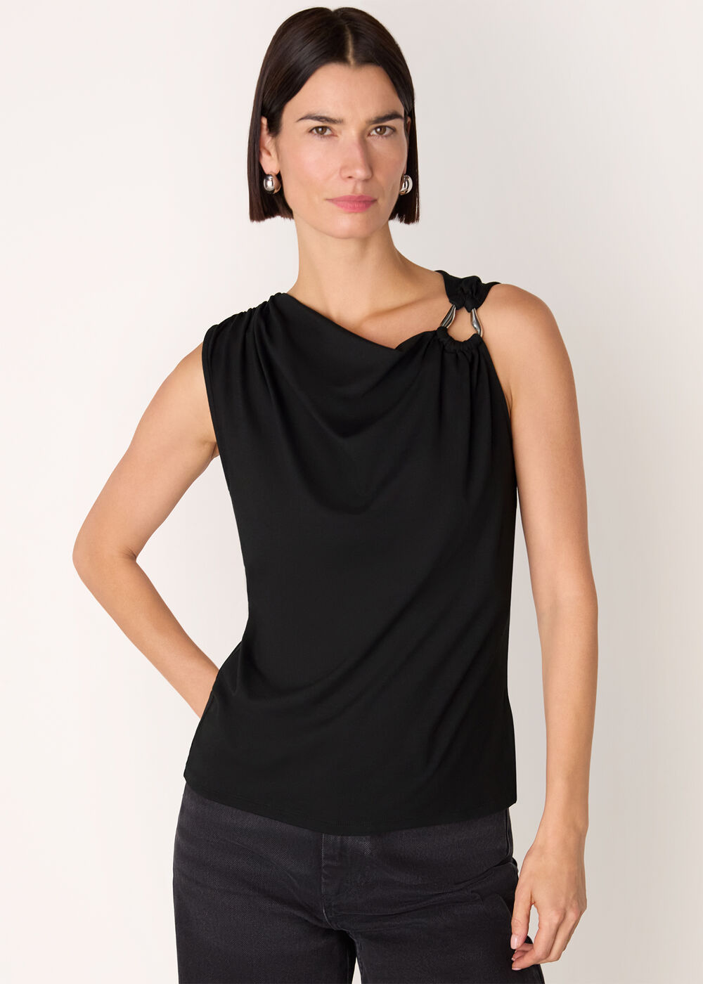 Ring Detail Sleeveless Top