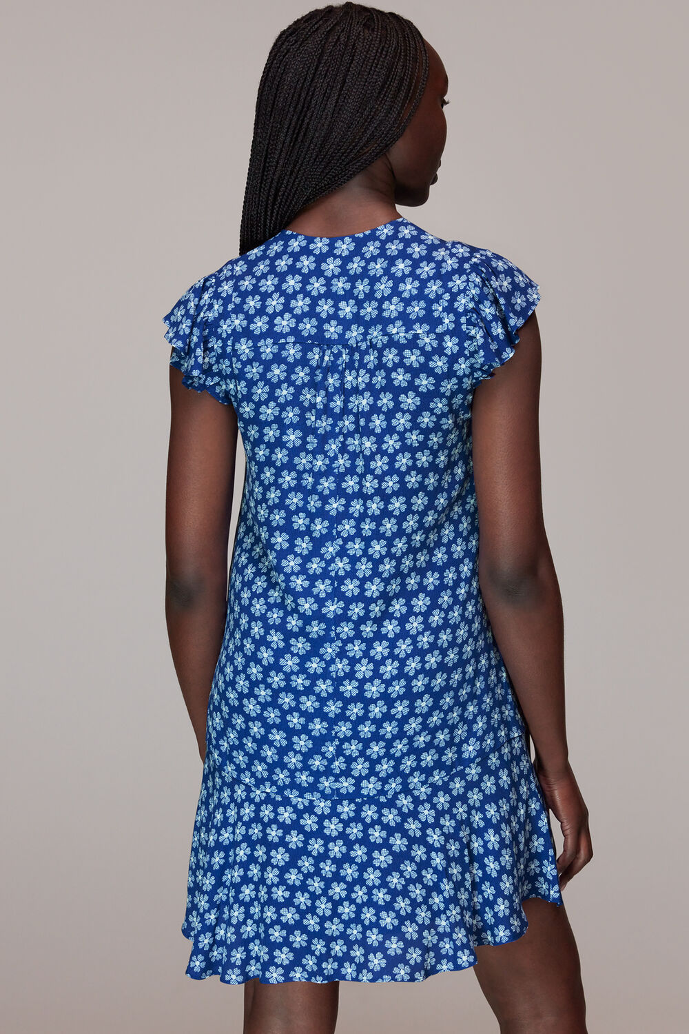 Daisy Check Print Flippy Dress