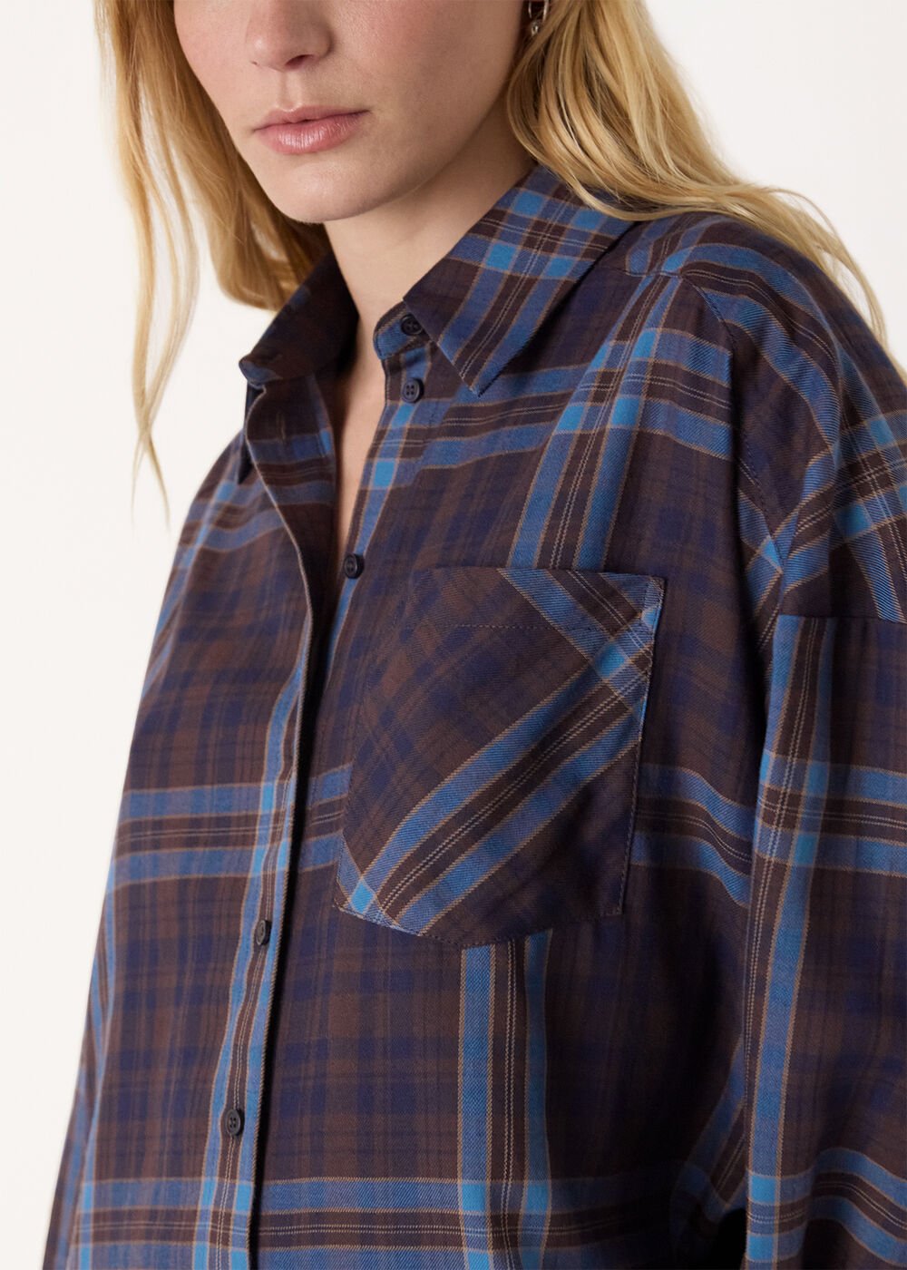 Checked Brushed Cotton Shirt