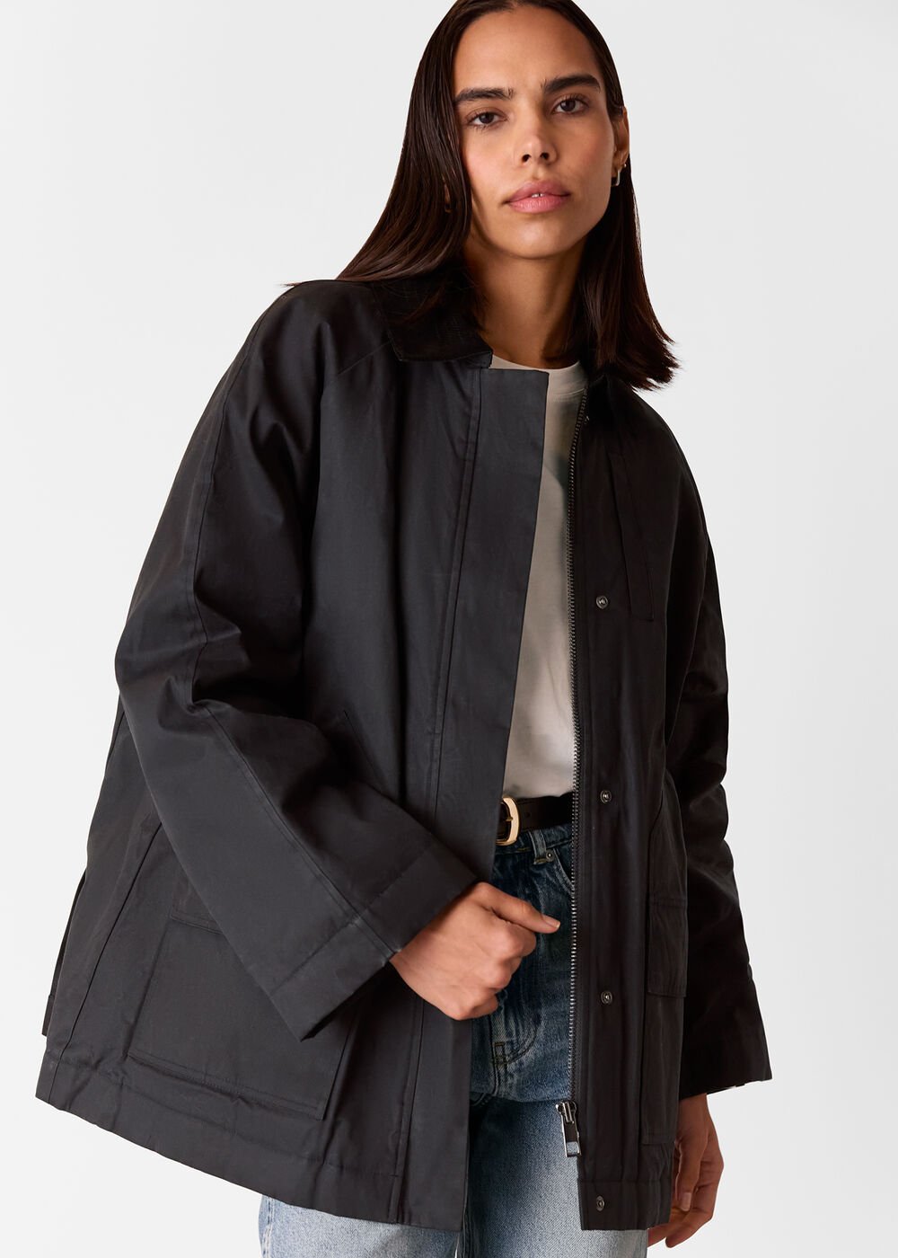 Fern Waxed Barn Jacket