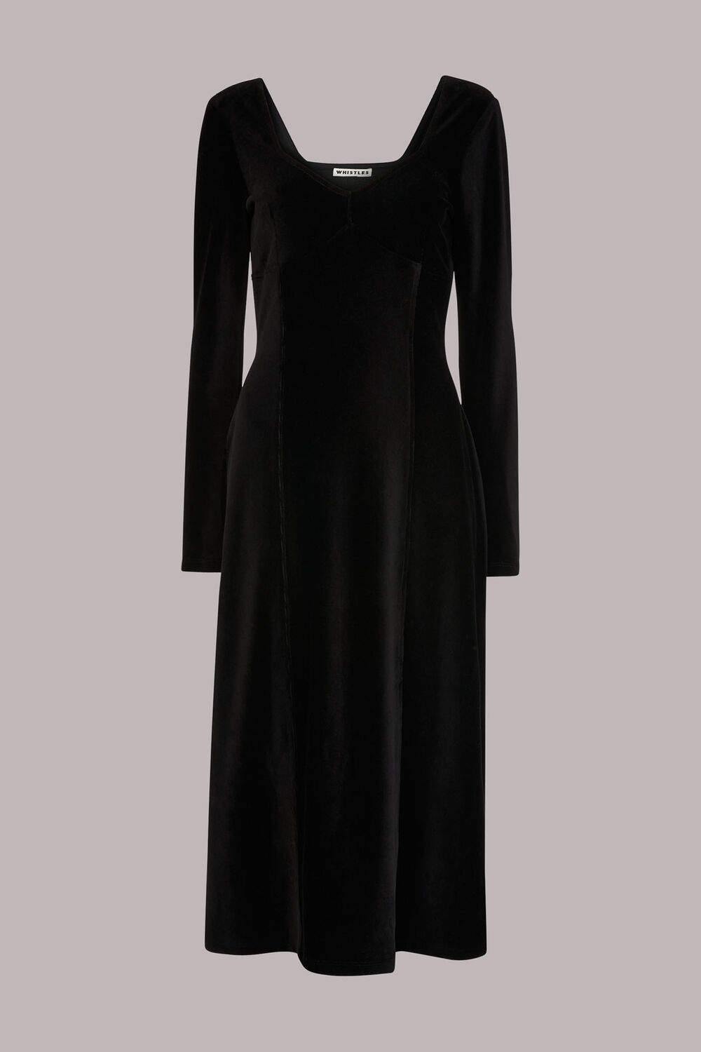 Cord Velvet Bust Detail dress