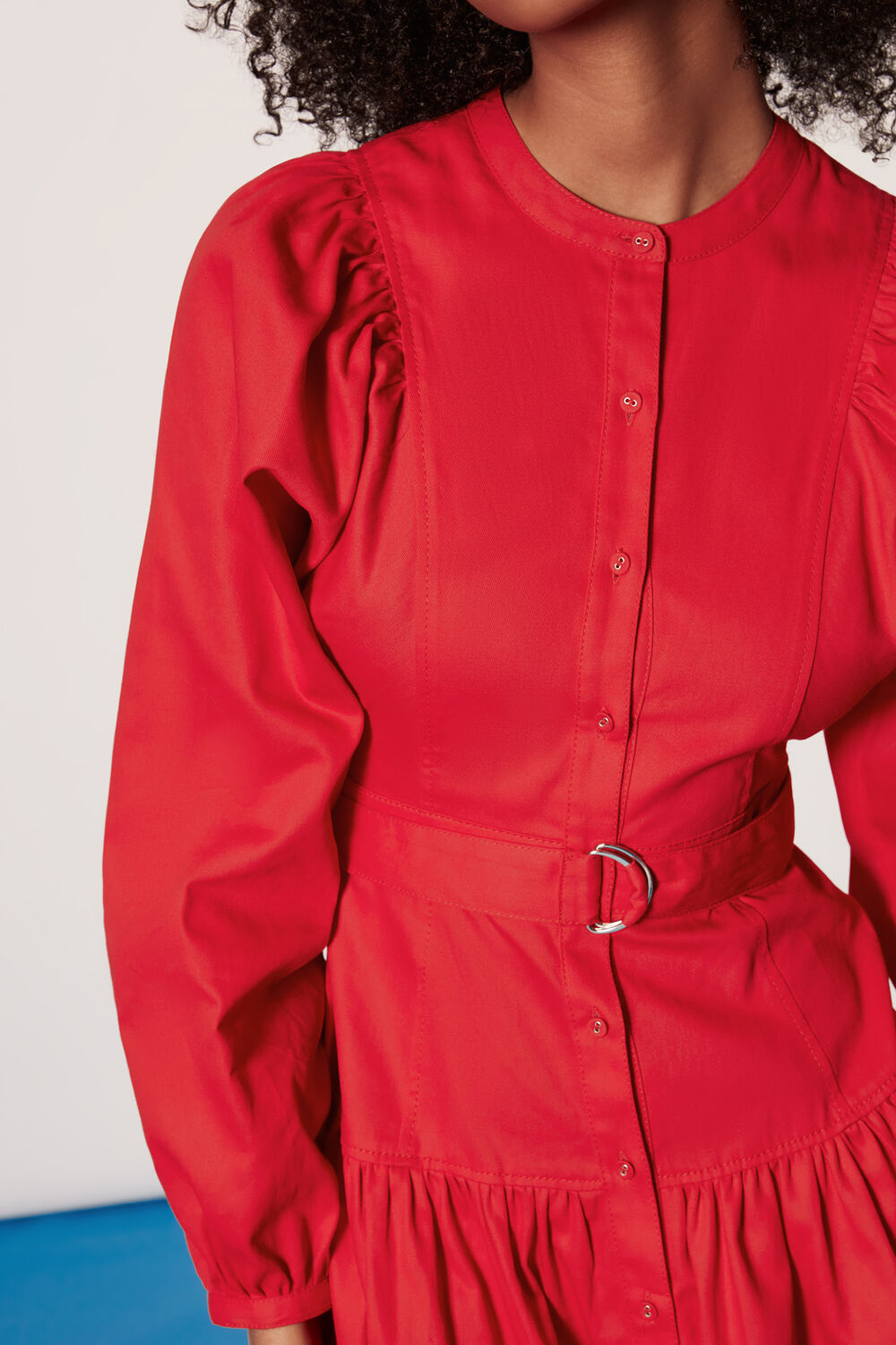 Red Ilya Full Sleeve Dress