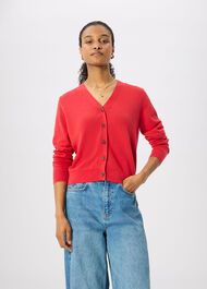 V Neck Linen Cardigan