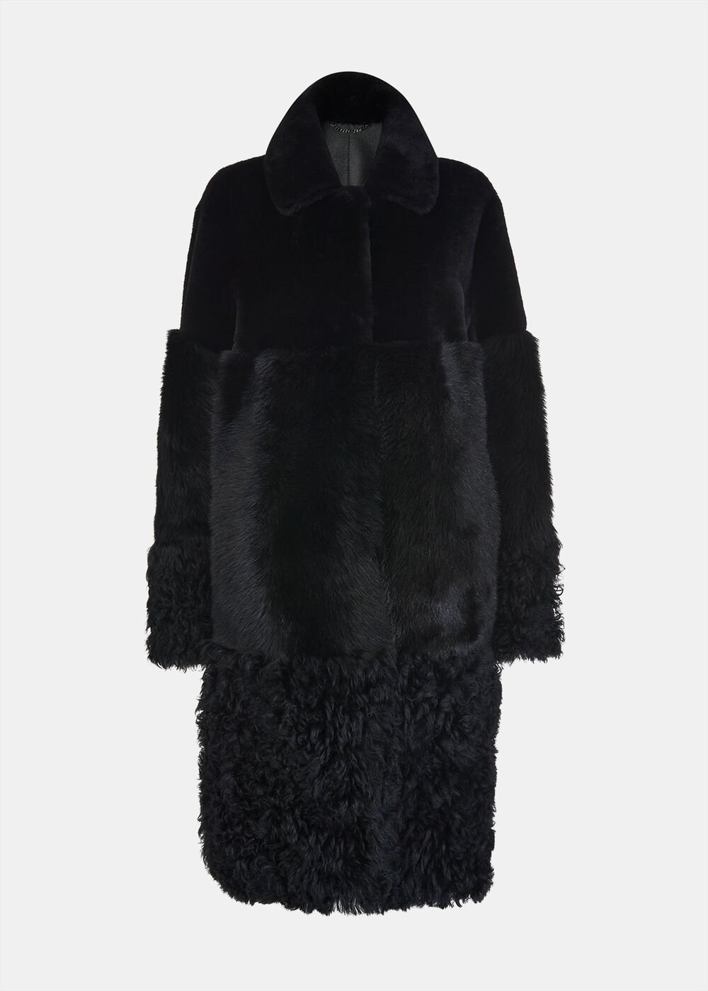 Cossma Shearling Longline Coat