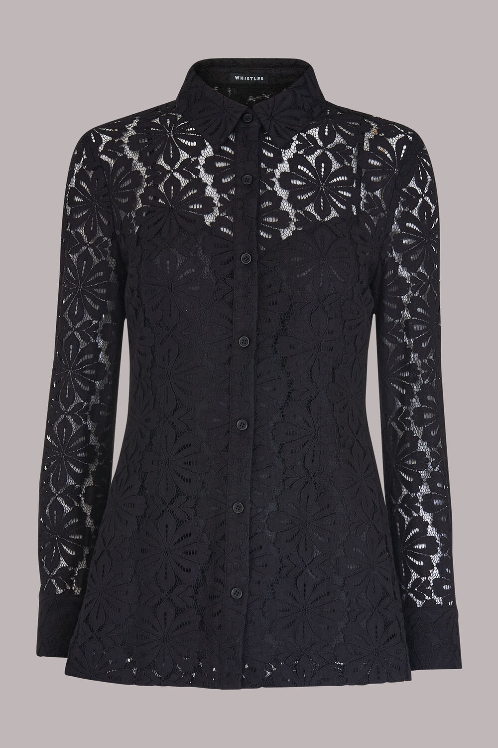 Longline Lace Detail Shirt
