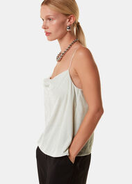Velvet Cowl Neck Cami Top