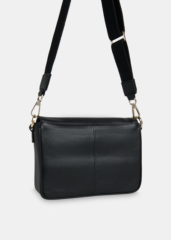 Black Large Bibi Crossbody Bag