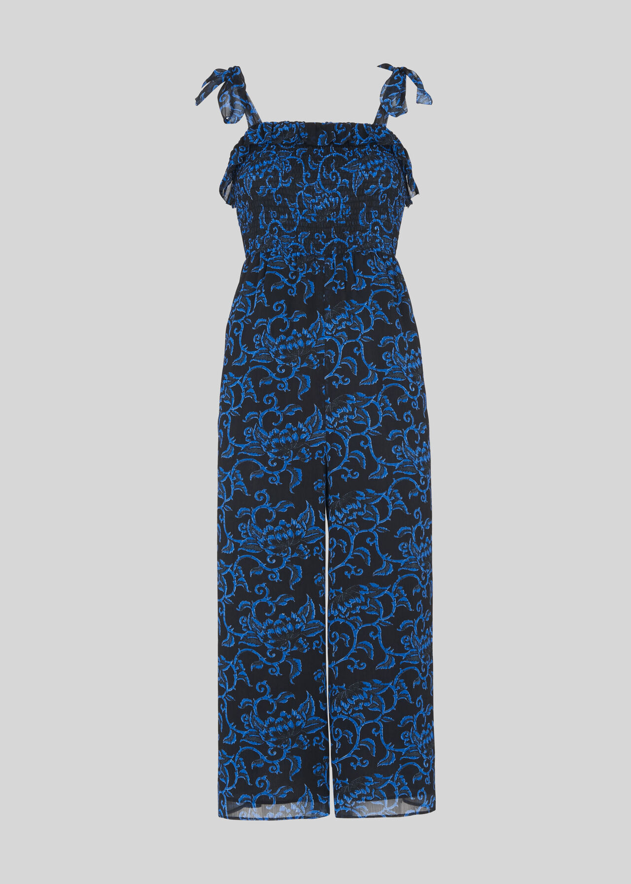 Bali Print Jumpsuit Blue/Multi