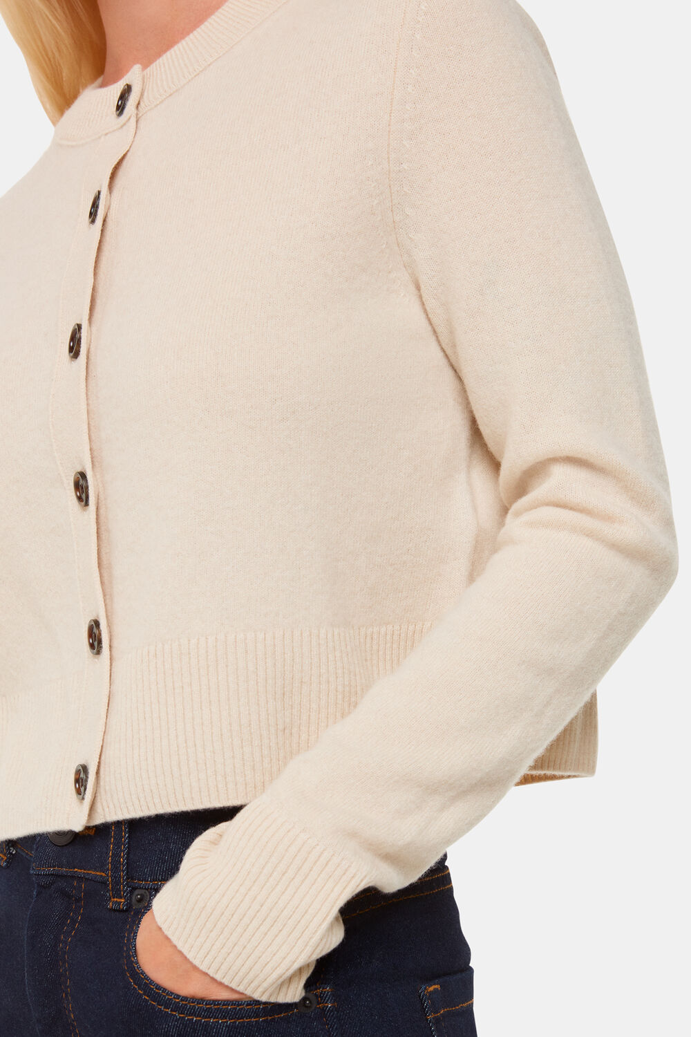 Wool Cropped Cardigan