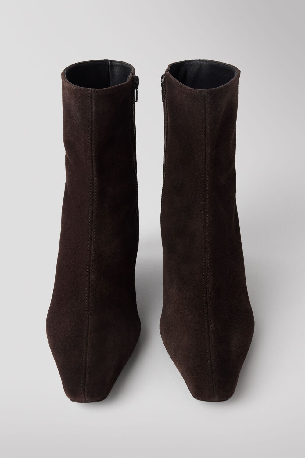 Kitten Heel Suede Ankle Boot