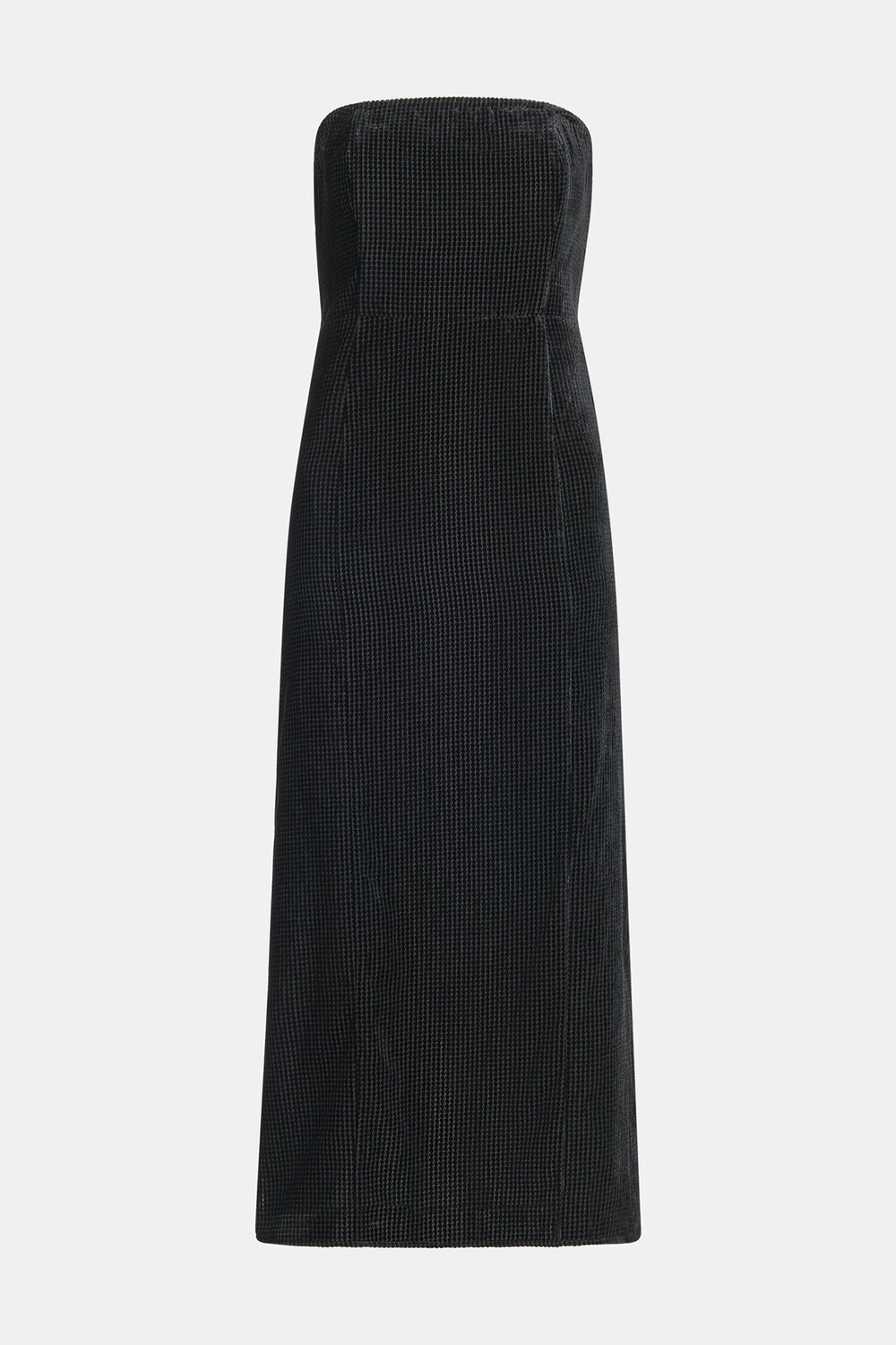 Bandeau Burnout Velvet Dress
