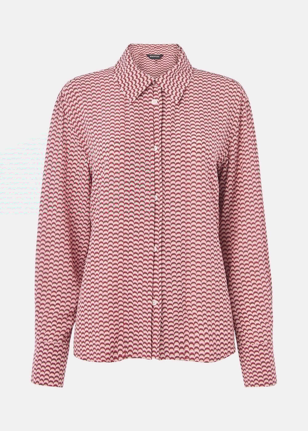 Geo Print Pleat Detail Shirt