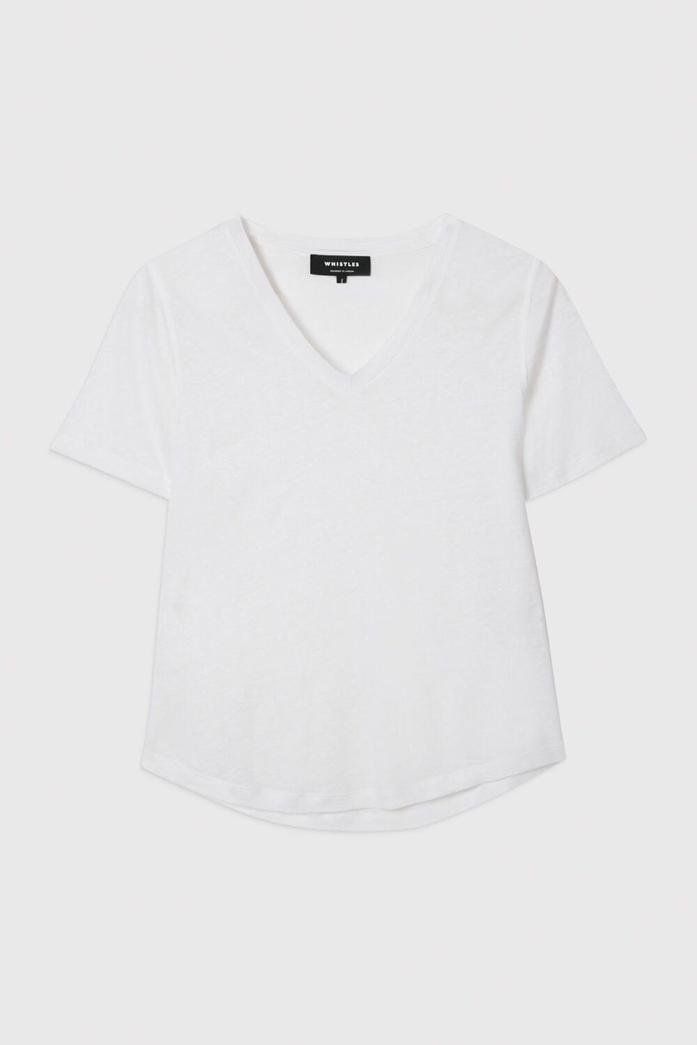 Linen V Neck T-Shirt