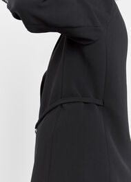 Black Corinna Belted Crepe Coord