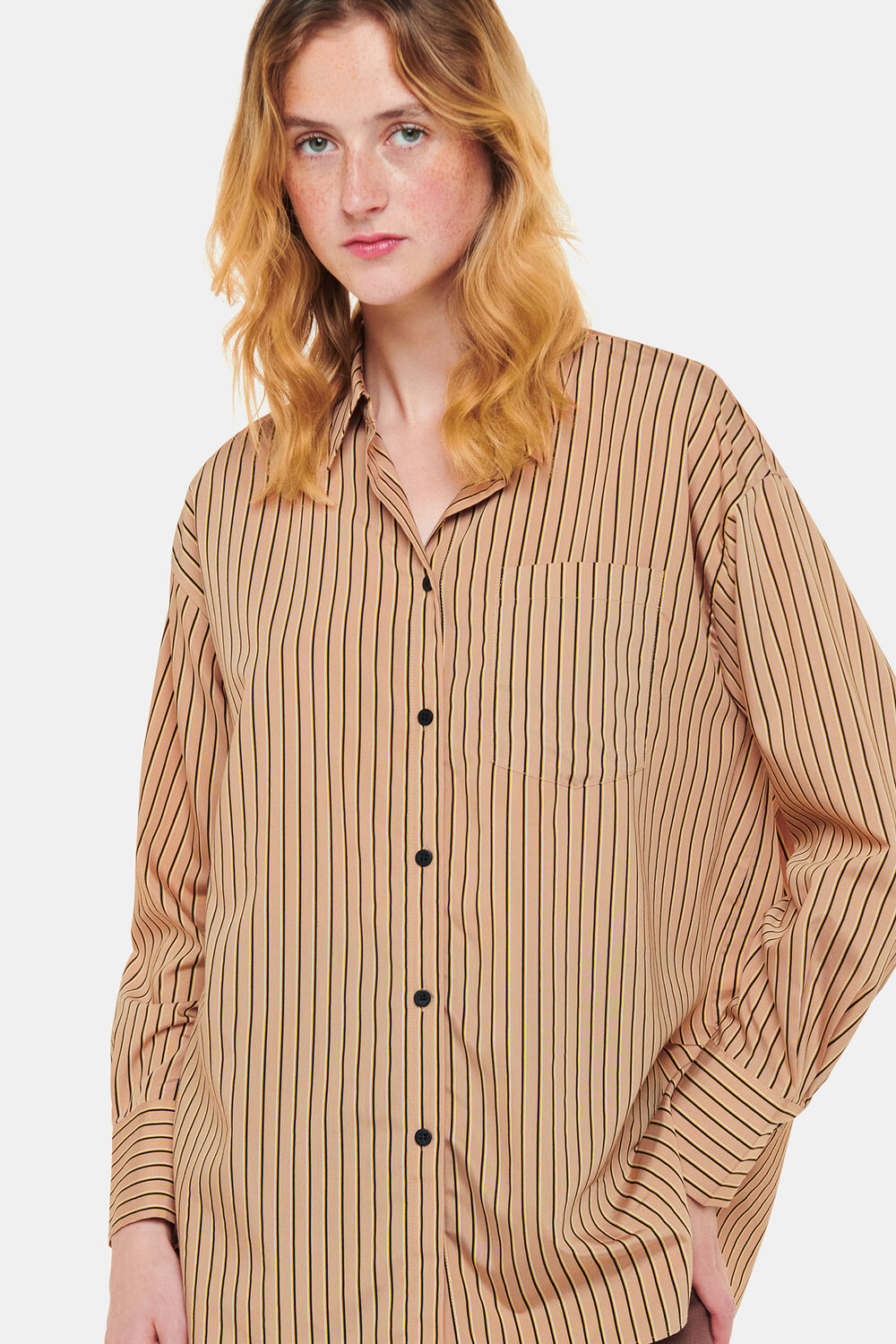 Multicolour Stripe Oversized Shirt