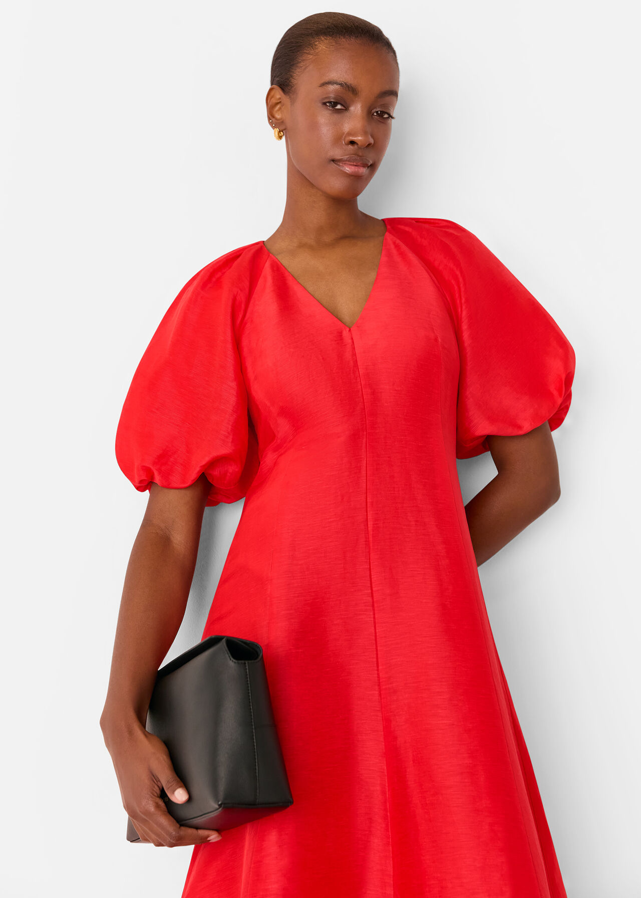 Silk Blend Taffeta Maxi Dress