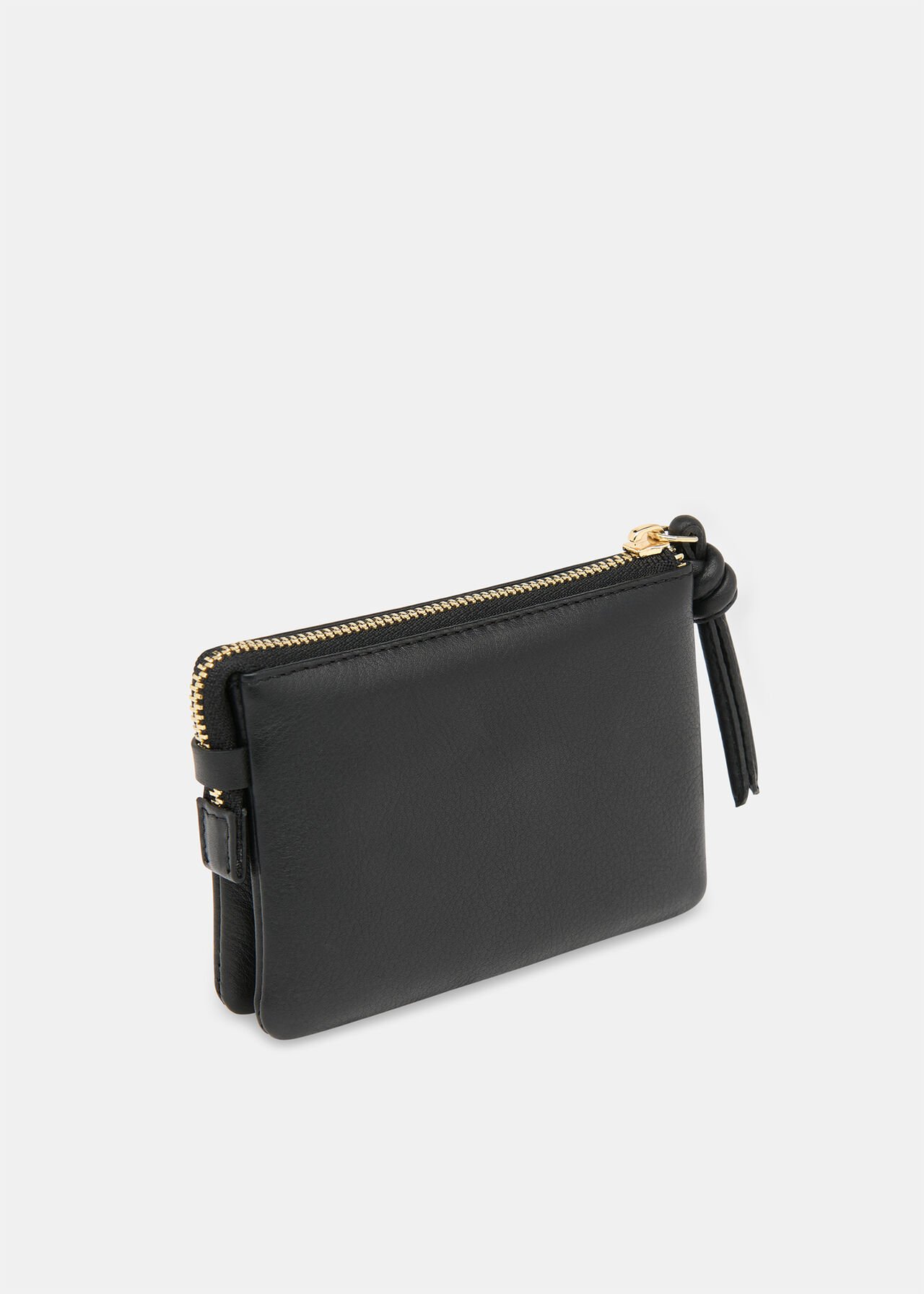 Knotted Zip Pull Purse