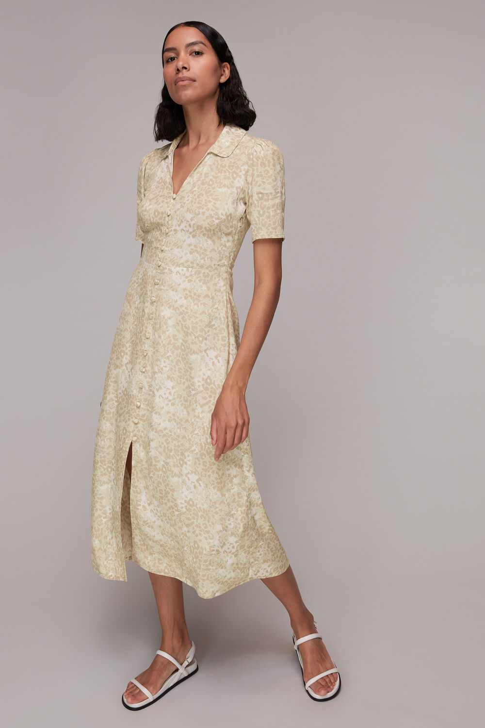 Rowan Hyena Spot Midi Dress